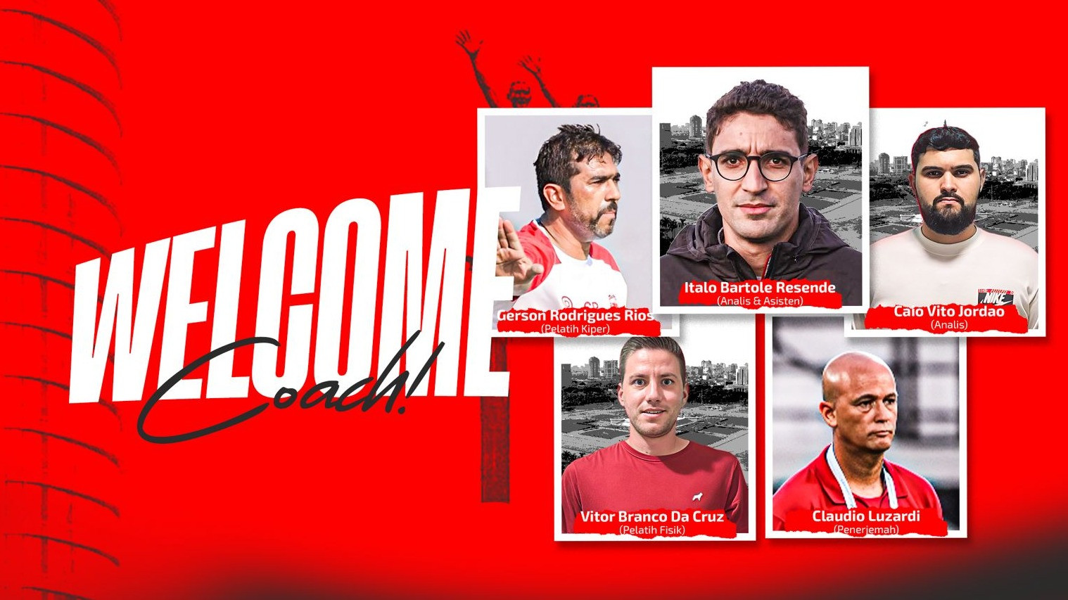 Mauricio Souza Boyong Tim Kepelatihan Brasil untuk Pimpin Persija