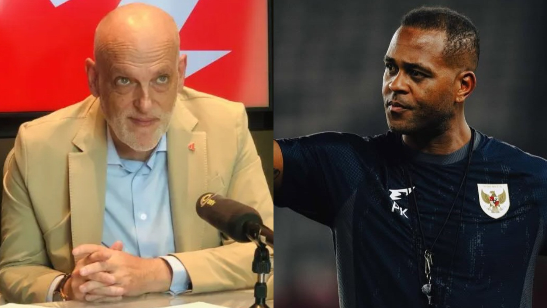 Presiden LALIGA, Javier Tebas dan Patrick Kluivert, Pelatih Timnas Indonesia