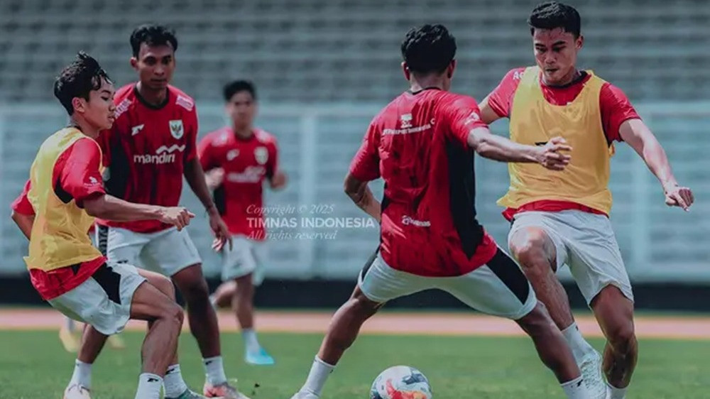 Timnas Indonesia U-23 berlatih jelang Piala AFF U-23 2025